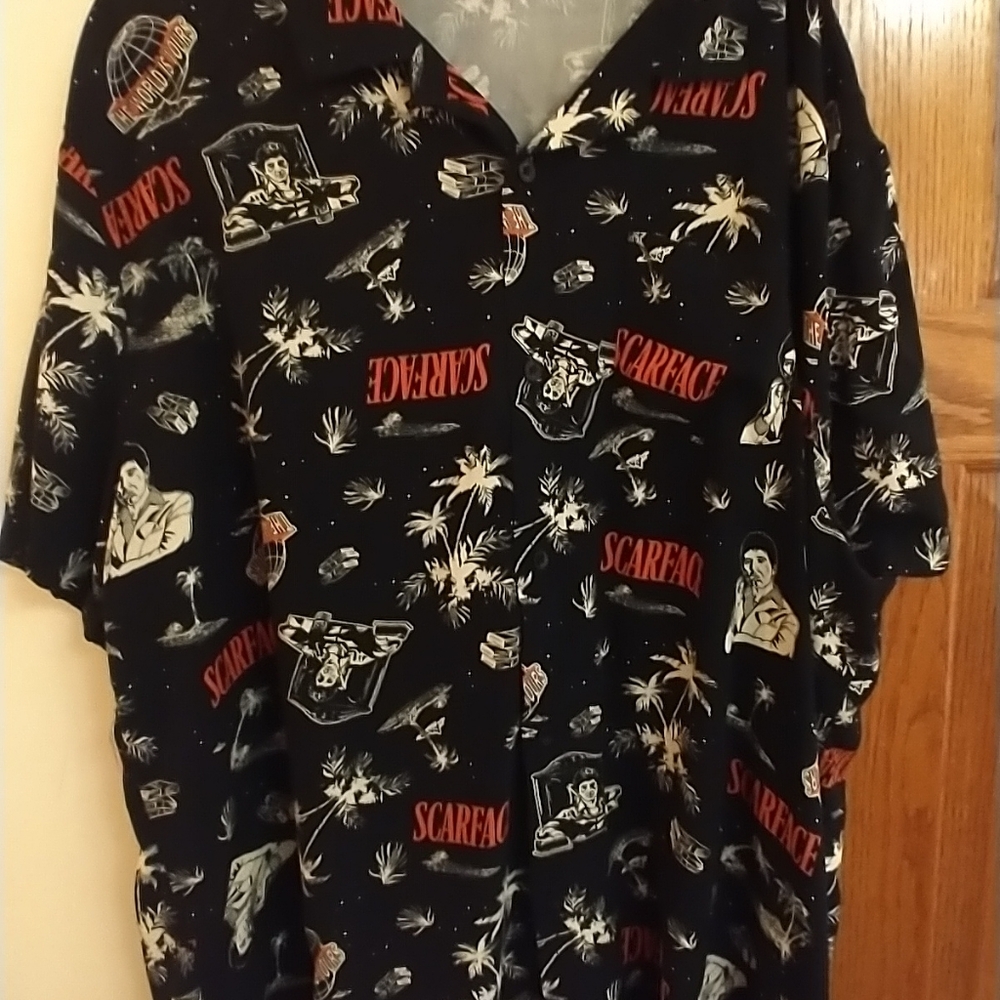 Scarface Mens Shirt Hawaiian